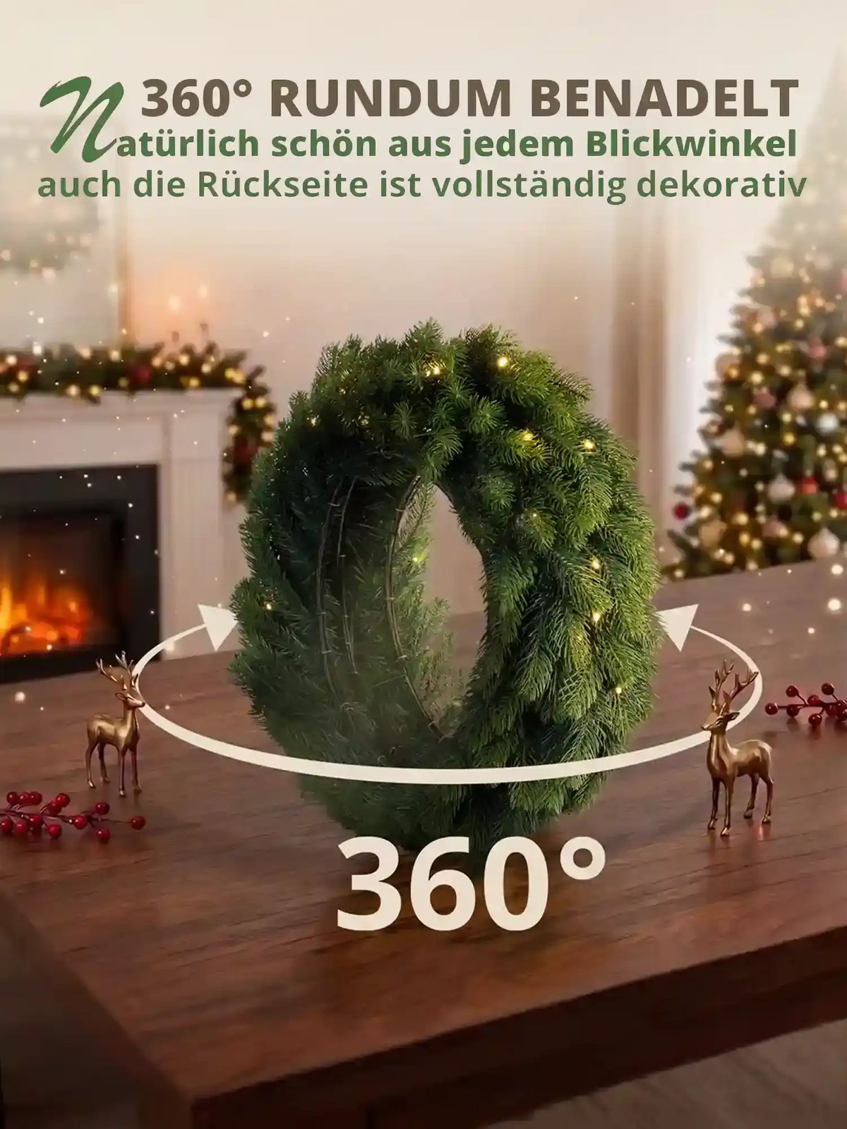 Double-Sided Christmas Wreath