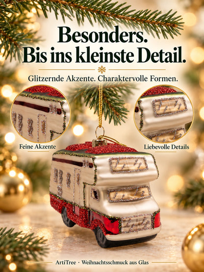 Glazen caravanfiguur
