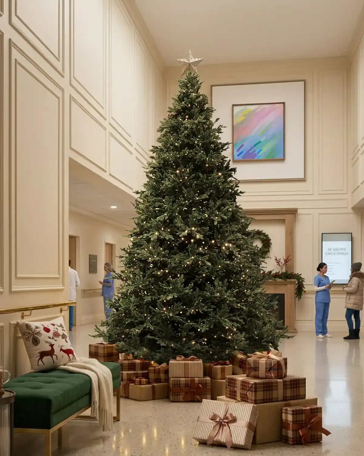 Künstlicher Weihnachtsbaum für Banken