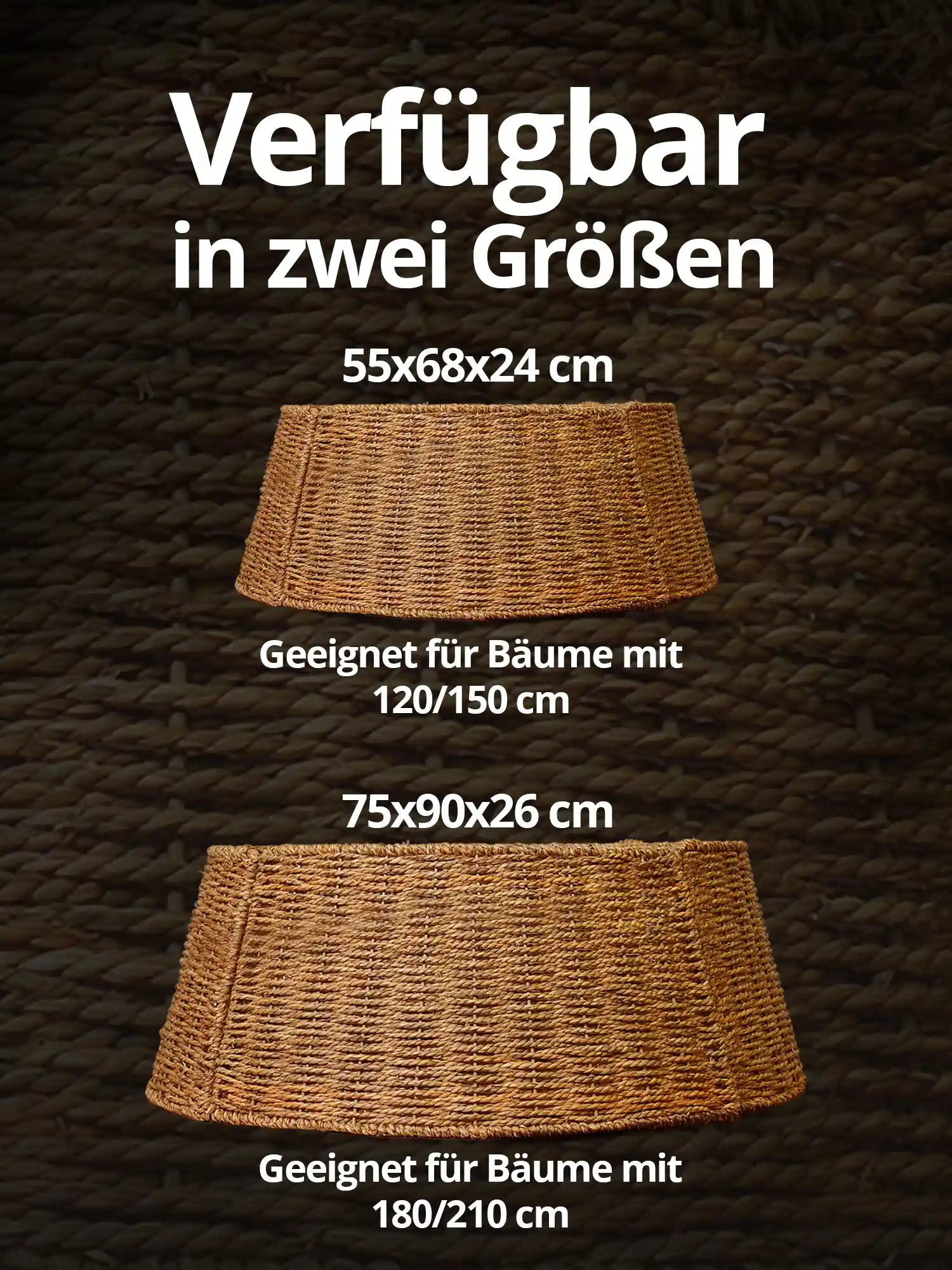 ArtiTree Baumrock aus Seegras in zwei unterschiedlichen Größen