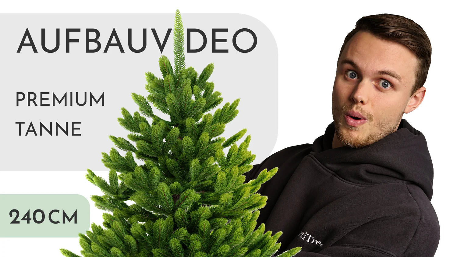 Load video: Aufbauvideo Künstlicher Weihnachtsbaum Nordfichte 240 cm – ArtiTree