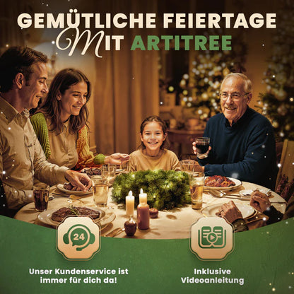 ArtiTree Weihnachtskranz als Tischdekoration für gemütliche Feiertage