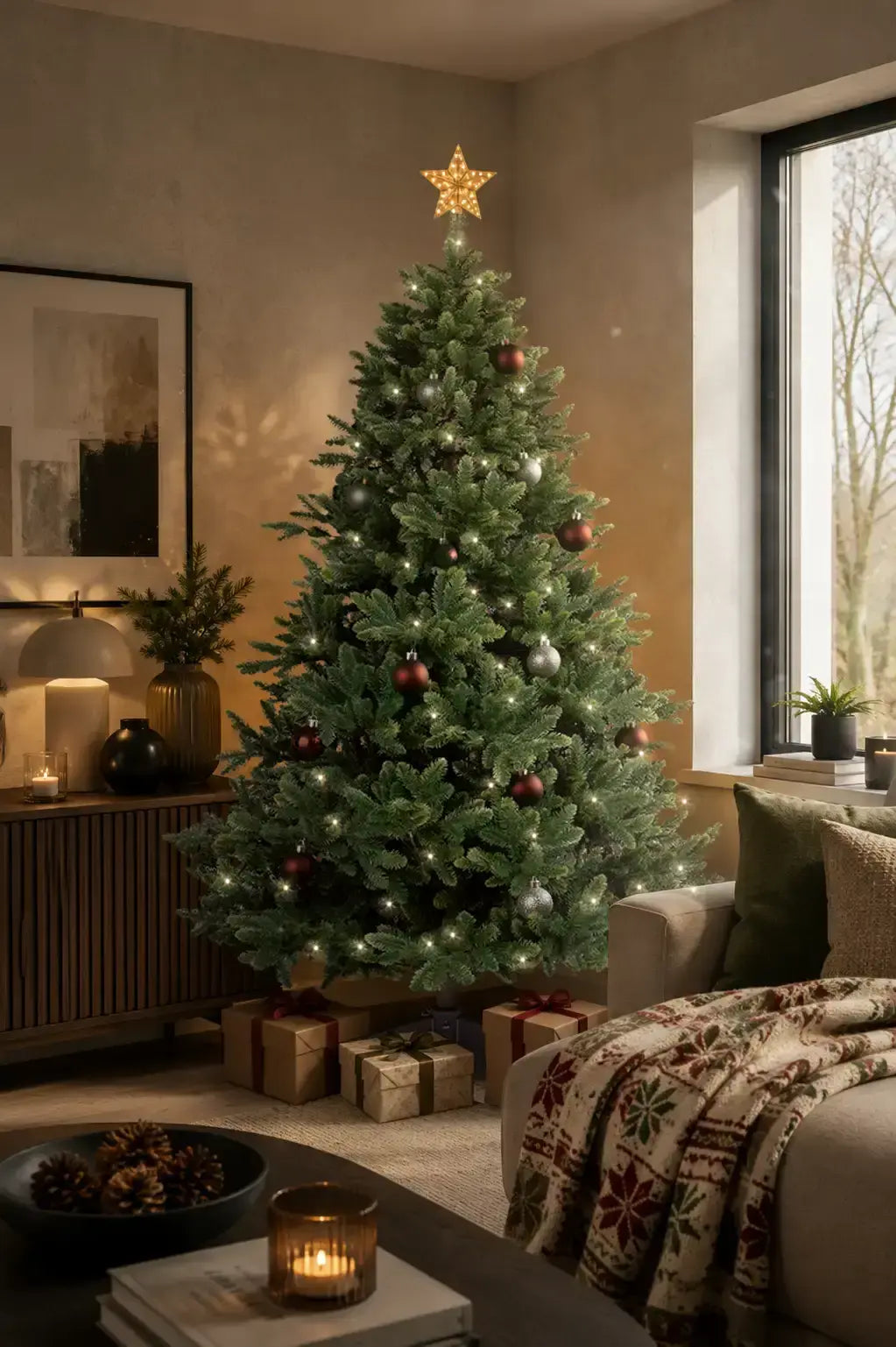 Künstlicher Weihnachtsbaum von ArtiTree Nordmanntanne 180cm